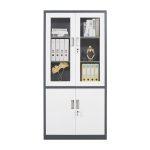 2-Door Steel Filing Cabinet with 4 Shelves