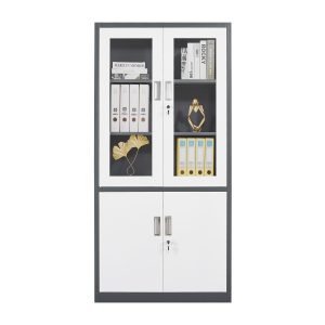 2-Door Steel Filing Cabinet with 4 Shelves