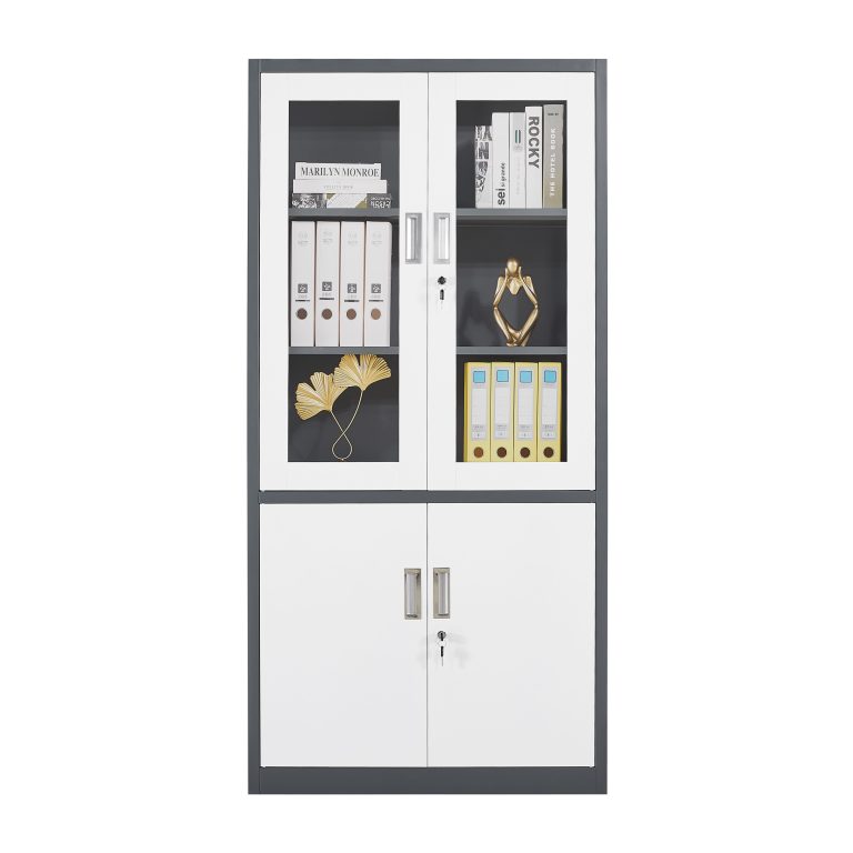 2-Door Steel Filing Cabinet with 4 Shelves